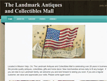 Tablet Screenshot of landmarkantiques.com